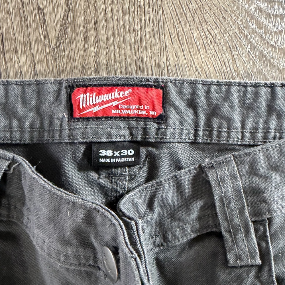 Milwaukee Gray Casual Pants - Picture 2 of 2